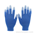 Hespax Customized Anti Dust Safety Gloves PU Fingertips